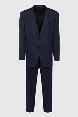 Corneliani костюм шерстяной черный однобортный классический мужской 144838 - фото 1
