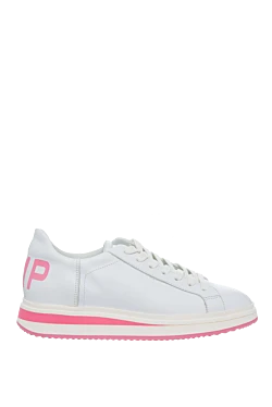 Philippe Model women's leather slip-ons with a bright pink sole white 145529 - photo 1