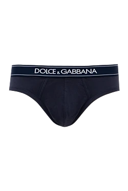 Dolce & Gabbana чоловічі сині труси брифи з бавовни та еластану 146904 - фото 1