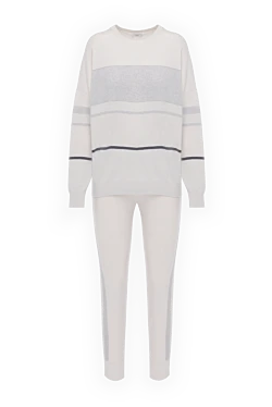 Peserico women's beige walking suit with contrasting stripes 146958 - photo 1