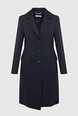 Peserico black wool and elastane coat for women 147105 - photo 1