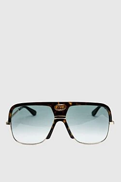 Gucci мужские черные солнцезащитные очки из металла и пластика 148167 - фото 1