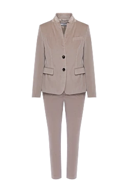 Peserico beige cotton and elastane pantsuit for women 148617 - photo 1