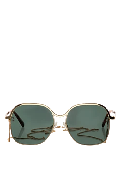 Stella McCartney окуляри зелені жіночі з ланцюжком 149305 - фото 1