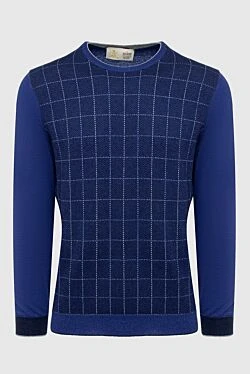 Dalmine blue cashmere jumper for men 149397 - photo 1