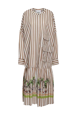 Erika Cavallini beige cotton dress for women 149892 - photo 1