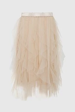 Peserico women beige skirt with multilayered tulle 150032 - photo 1