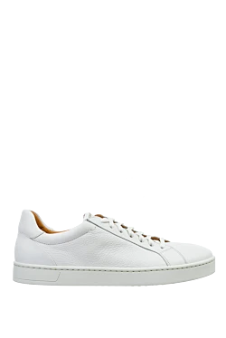 Magnanni white leather sneakers for men 150328 - photo 1