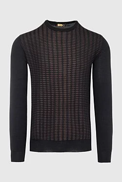 Zilli black cashmere and silk jumper for men 150625 - photo 1