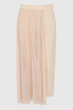 Erika Cavallini women's pants with pleated fabric insert beige 150988 - photo 1