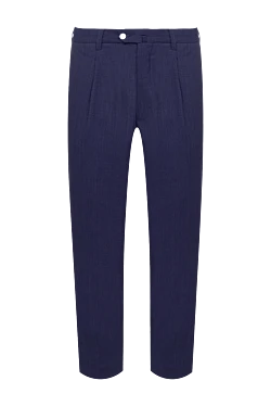 Lubiam men's blue wool pants 151335 - photo 1