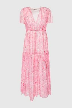 Max&Moi pink cotton and silk dress for women 151848 - photo 1