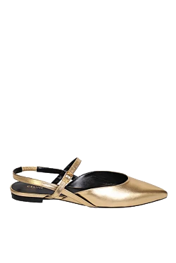 Celine women's golden leather shoes with straps 152398 - photo 1