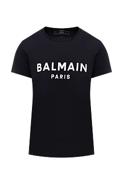 Balmain black cotton t-shirt for men 153296 - photo 1