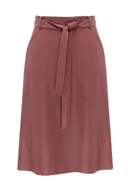 Blancha pink leather skirt for women 153744 - photo 1