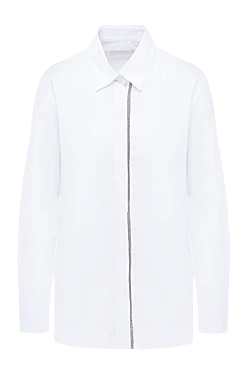 Rocco Ragni women's blouse with gray stripe white 154349 - photo 1