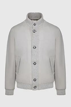 Kiton men's gray polyamide, wool and silk fur jacket 154809 - photo 1