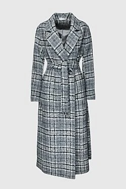 Cashmere & Silk Milano gray wool and polyester coat for women 155618 - photo 1