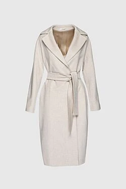 Cashmere & Silk Milano women's white wool coat 155620 - photo 1
