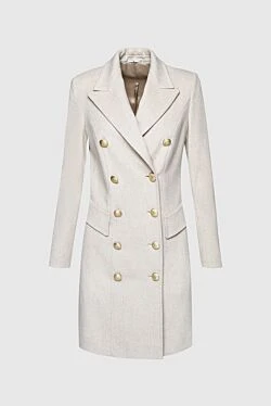 Cashmere & Silk Milano women's white wool coat 155621 - photo 1
