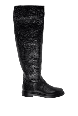 Le Silla thigh-high boots women's high textured leather black 155962 - photo 1