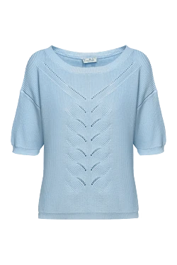 Panicale blue cotton jumper for women 156716 - photo 1