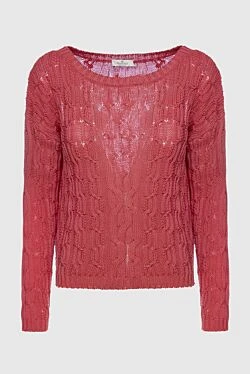Panicale red cotton jumper for women 156722 - photo 1