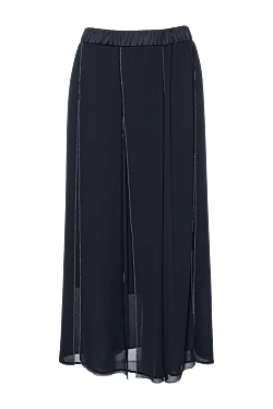 Peserico women's dark blue skirt with slits 157071 - photo 1