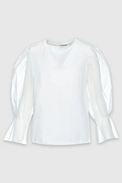 Peserico women's blouse with ruffled sleeves white 157091 - photo 1