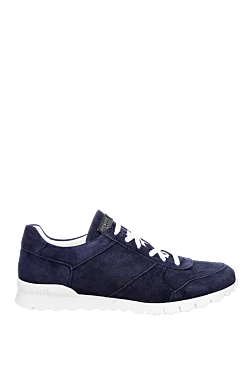 Kiton кросівки з нубуку сині чоловічі 157235 - фото 1