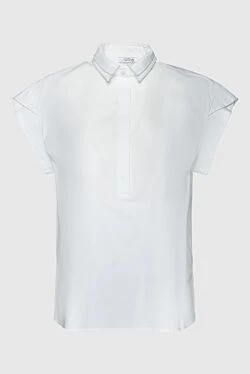 Peserico women's blouse with short sleeves white 157560 - photo 1