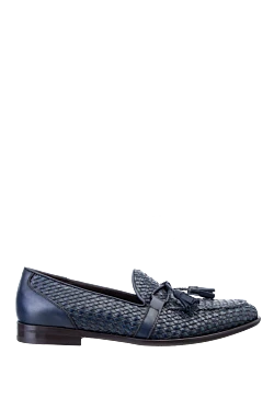Roberto Morelli blue leather loafers for men 157884 - photo 1