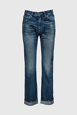 Celine women's cotton blue jeans with distressing 158029 - photo 1