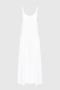Panicale white acetate and silk dress for women 159054 - photo 1