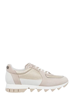 Peserico women's sneakers in beige with a serrated sole. 159069 - photo 1