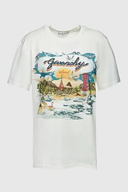 Givenchy футболка з бавовни біла жіноча 159270 - фото 1