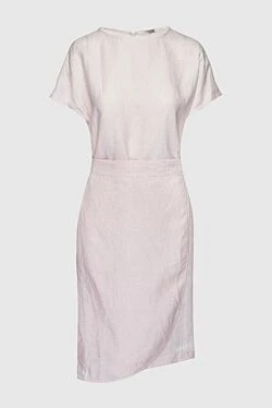 Peserico pink linen dress for women 159621 - photo 1