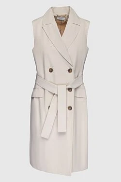 Peserico beige cotton and polyamide dress for women 160058 - photo 1