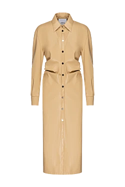 Erika Cavallini beige leather dress for women 160093 - photo 1
