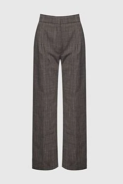 Erika Cavallini women's pants with ankle ties brown 160101 - photo 1