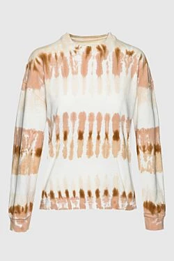Citizens of Humanity beige cotton womens jumper with a contrasting pattern 160208 - photo 1