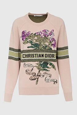 Dior джемпер з кашеміру та вовни рожевий жіночий 160290 - фото 1