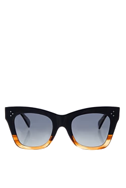 Celine women's sunglasses for sun protection black with brown 160331 - photo 1