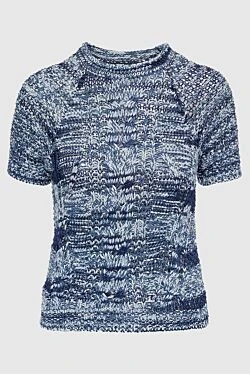Lorena Antoniazzi blue cotton and viscose jumper for women 160694 - photo 1