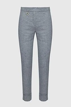 Lorena Antoniazzi women's pants with star-shaped charm gray 160707 - photo 1