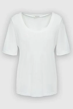 Gran Sasso white viscose and polyamide t-shirt for women 160954 - photo 1