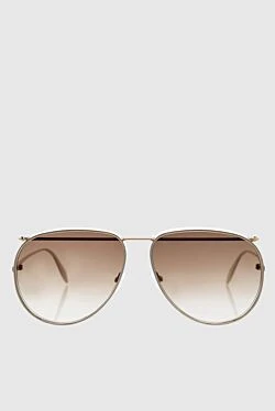 Alexander McQueen women's yellow glasses with ombre effect 161140 - photo 1