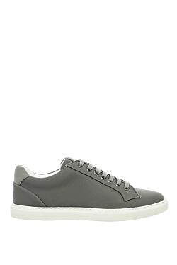 Corneliani gray textile snickers for men 161231 - photo 1