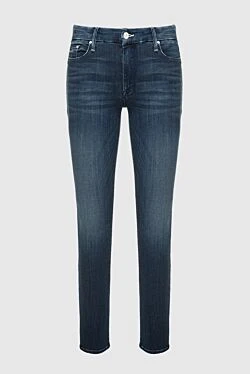 Mother Denim джинси скіні сині жіночі з середньою посадкою 161466 - фото 1
