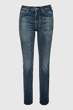 Celine women's blue jeans with mid-rise 162009 - photo 1